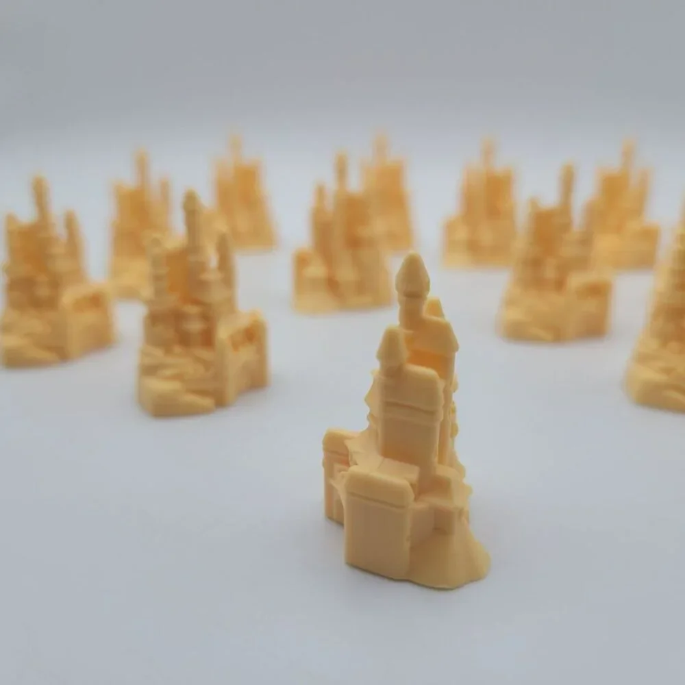Disney Castle Monopoly Junior Princess Cupcake Topper Replacement Pieces Tokens‎